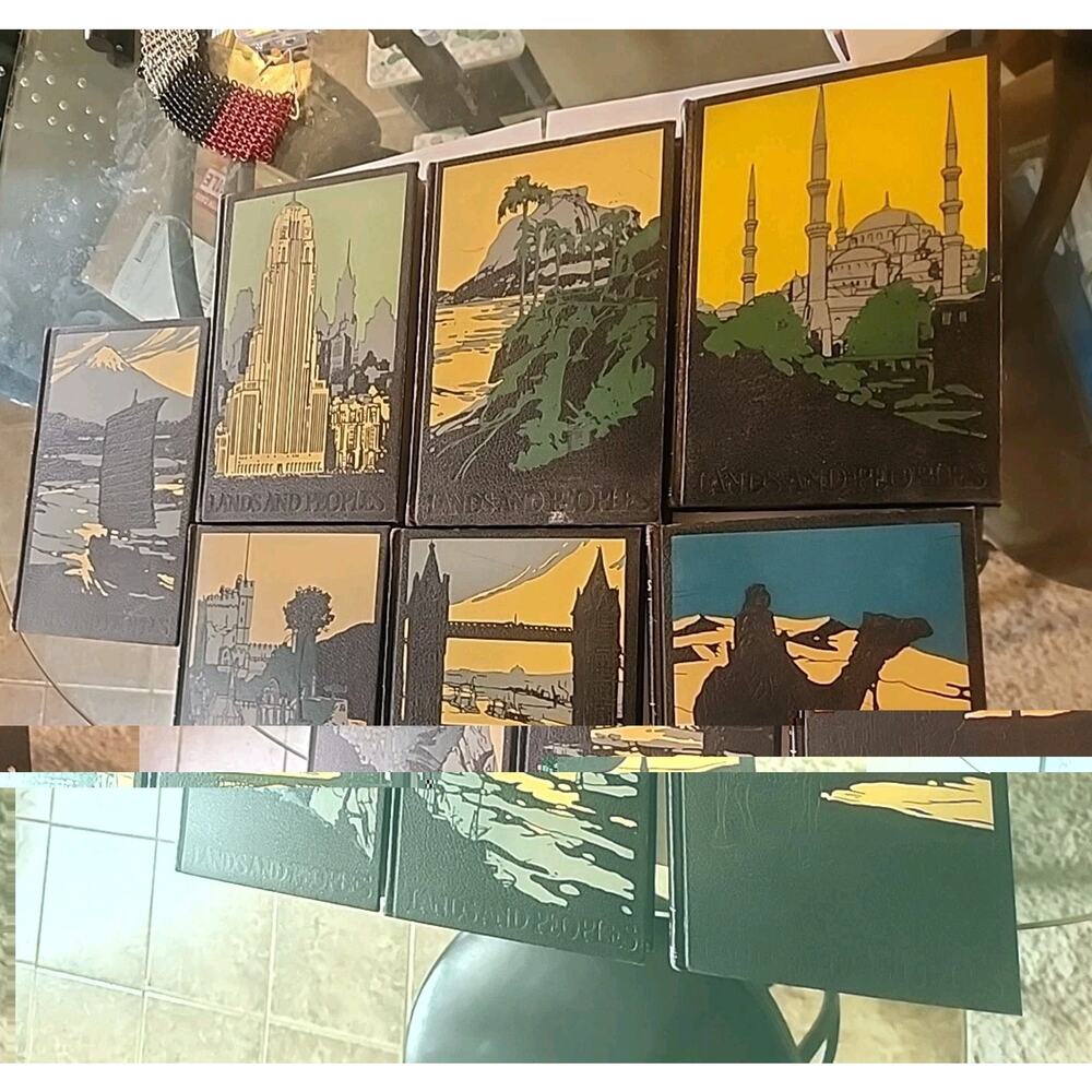 Lands and Peoples Vol 1–7 Complete Set Grolier Society Illustrated HC